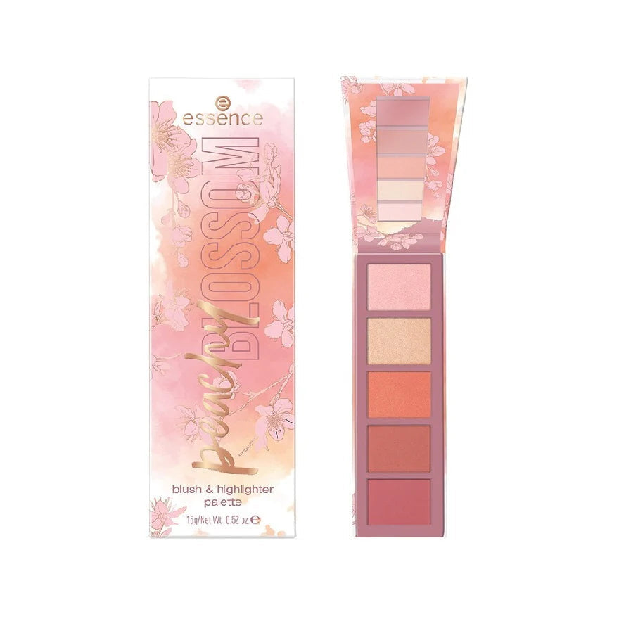 Essence peachy blossom blush and highlighter palette