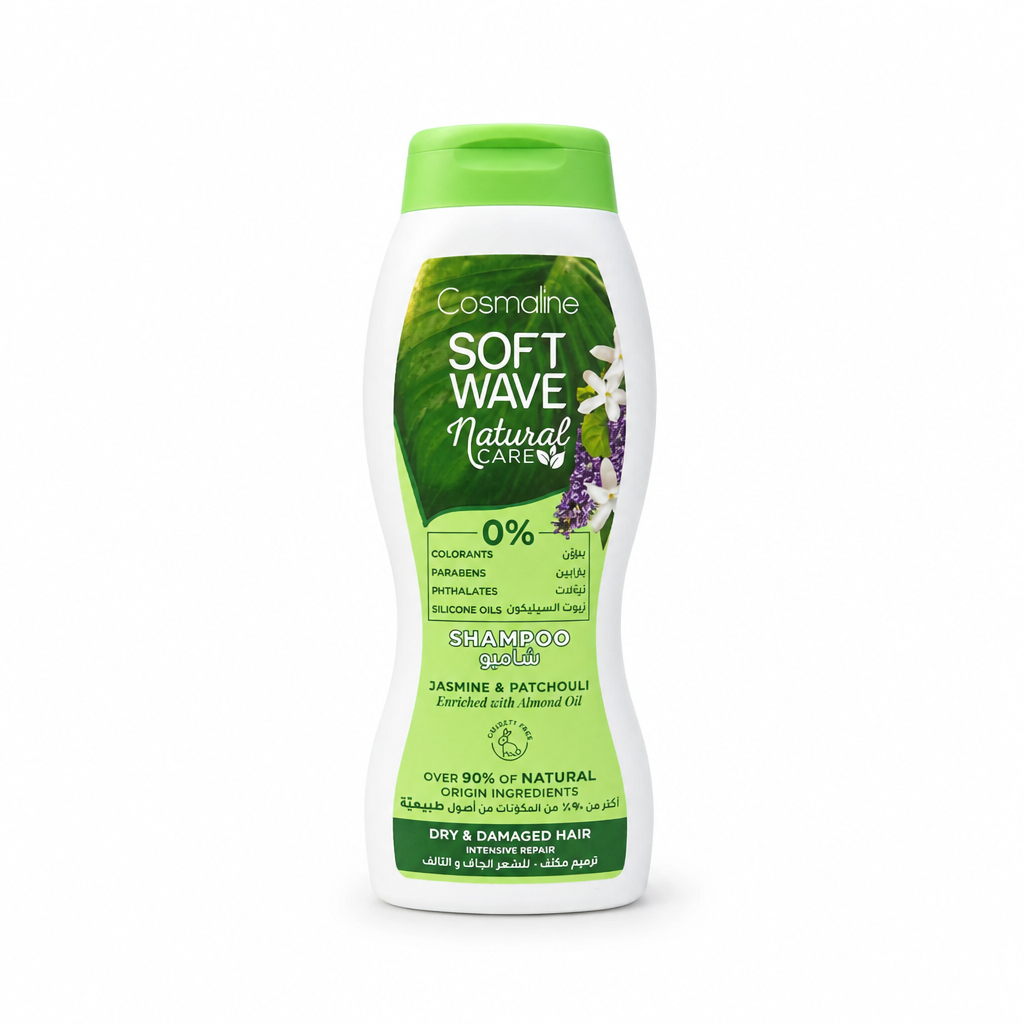 Cosmaline Soft Wave Natural Care Shampoo – Jasmine & Patchouli
