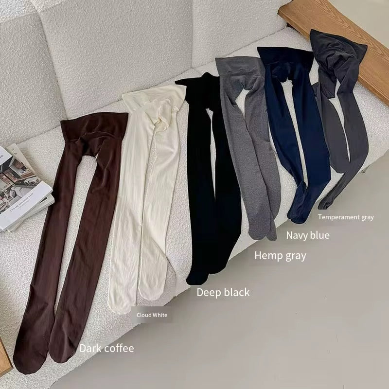 Sexy Matte solid pantyhose high waist Micro pressure tight fitting stirrup Stocking