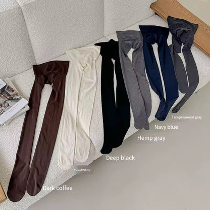 Sexy Matte solid pantyhose high waist Micro pressure tight fitting stirrup Stocking