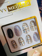 Fake nails 12 pieces with plastic glue