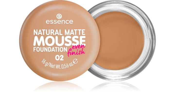 Essence natural matte mousse foundation even finish nb 02