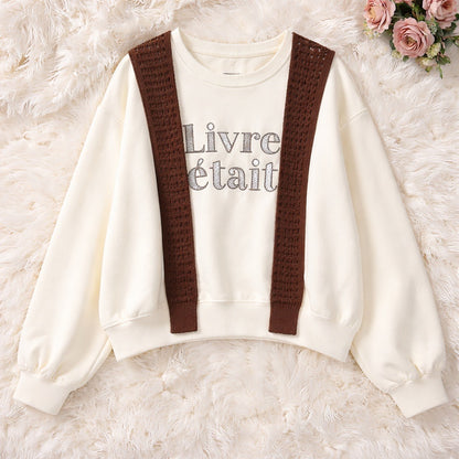 Wool top with scarf