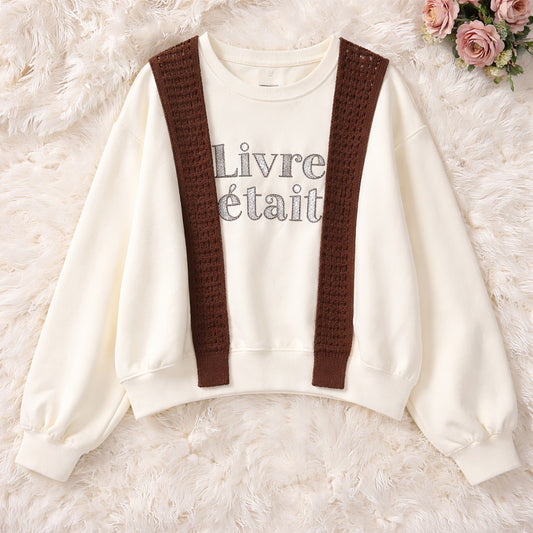 Wool top with scarf