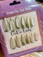 Fake nails 12 pieces with plastic glue