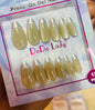 Fake nails 12 pieces with plastic glue
