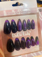 Fake nails 12 pieces with plastic glue