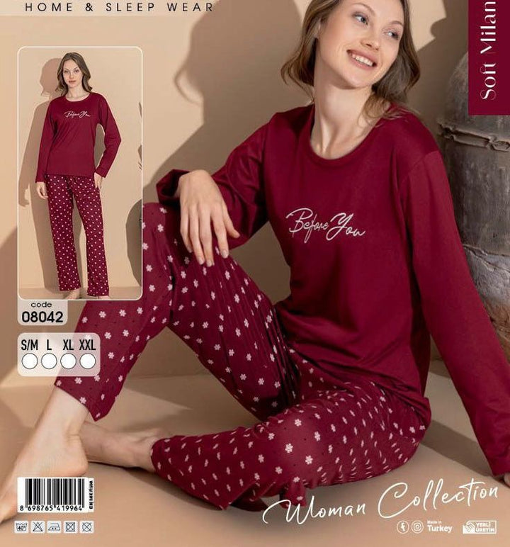 Soft milan pijama high quality