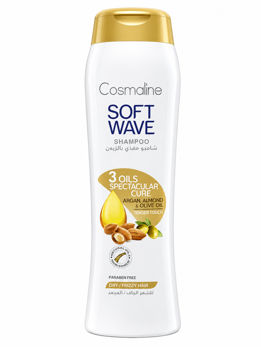 Cosmaline Soft Wave Shampoo – 3 Oils Spectacular Cure 400ml