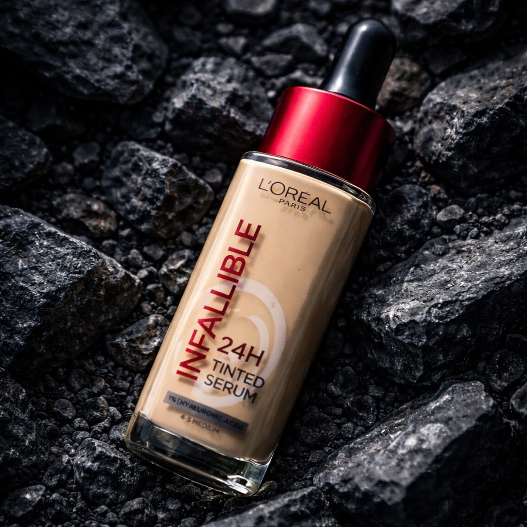 New From L’OREAL PARIS 
INFALLIBLE 24h TINTED SERUM