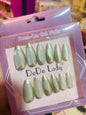 Fake nails 12 pieces with plastic glue