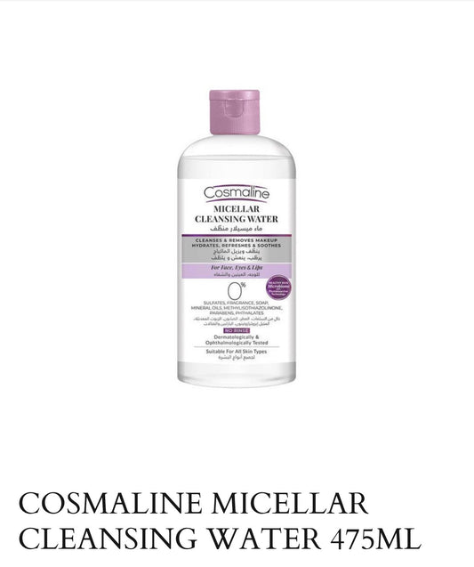 COSMALINE MICELLAR
CLEANSING WATER 475ML