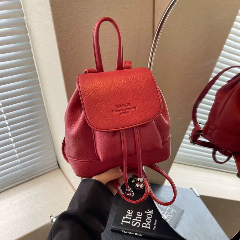 Leather backpack