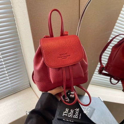 Leather backpack