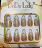 Fake nails 12 pieces with plastic glue