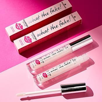 Essence What The Fake! Plumping Lip Filler with Hyaluronic Acid – Volumizing & Hydrating Gloss .