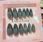 Fake nails 12 pieces with plastic glue