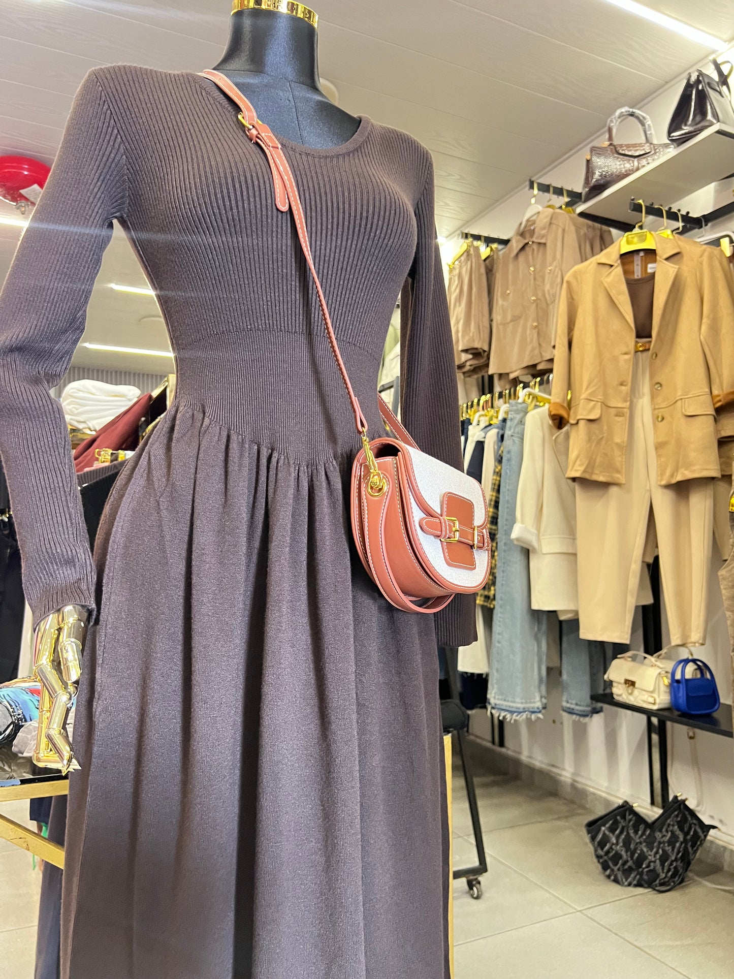 Soft wool dress