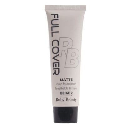 Ruby beauty full cover Matte foundation beige 2