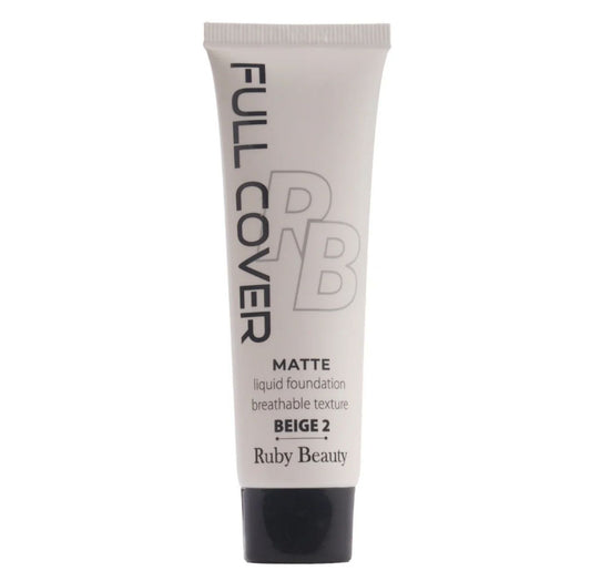 Ruby beauty full cover Matte foundation beige 2