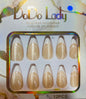 Fake nails 12 pieces with plastic glue