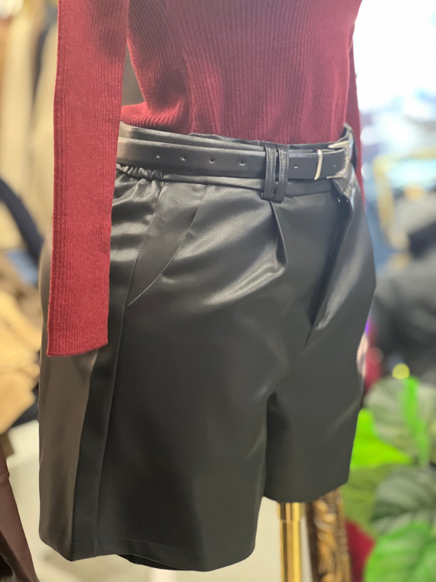 New Leather Short