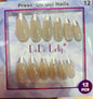 Fake nails 12 pieces with plastic glue