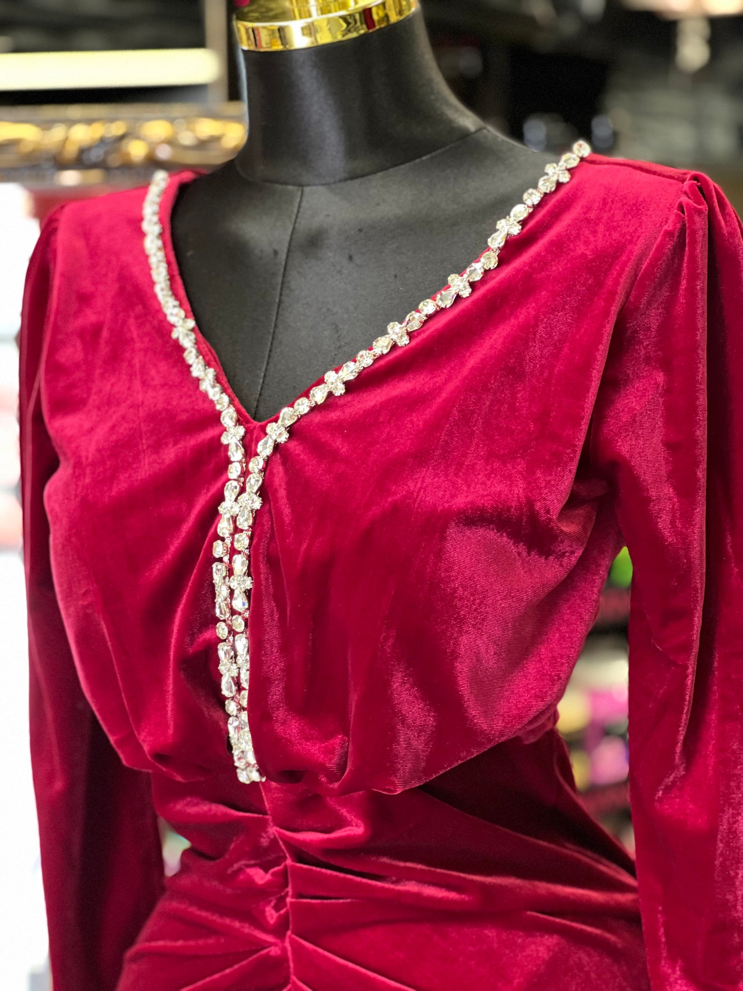 Velvet dress high Quality
