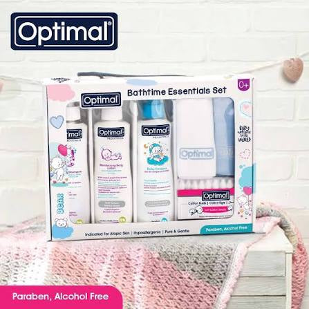 Optimal bathtime essentials set
