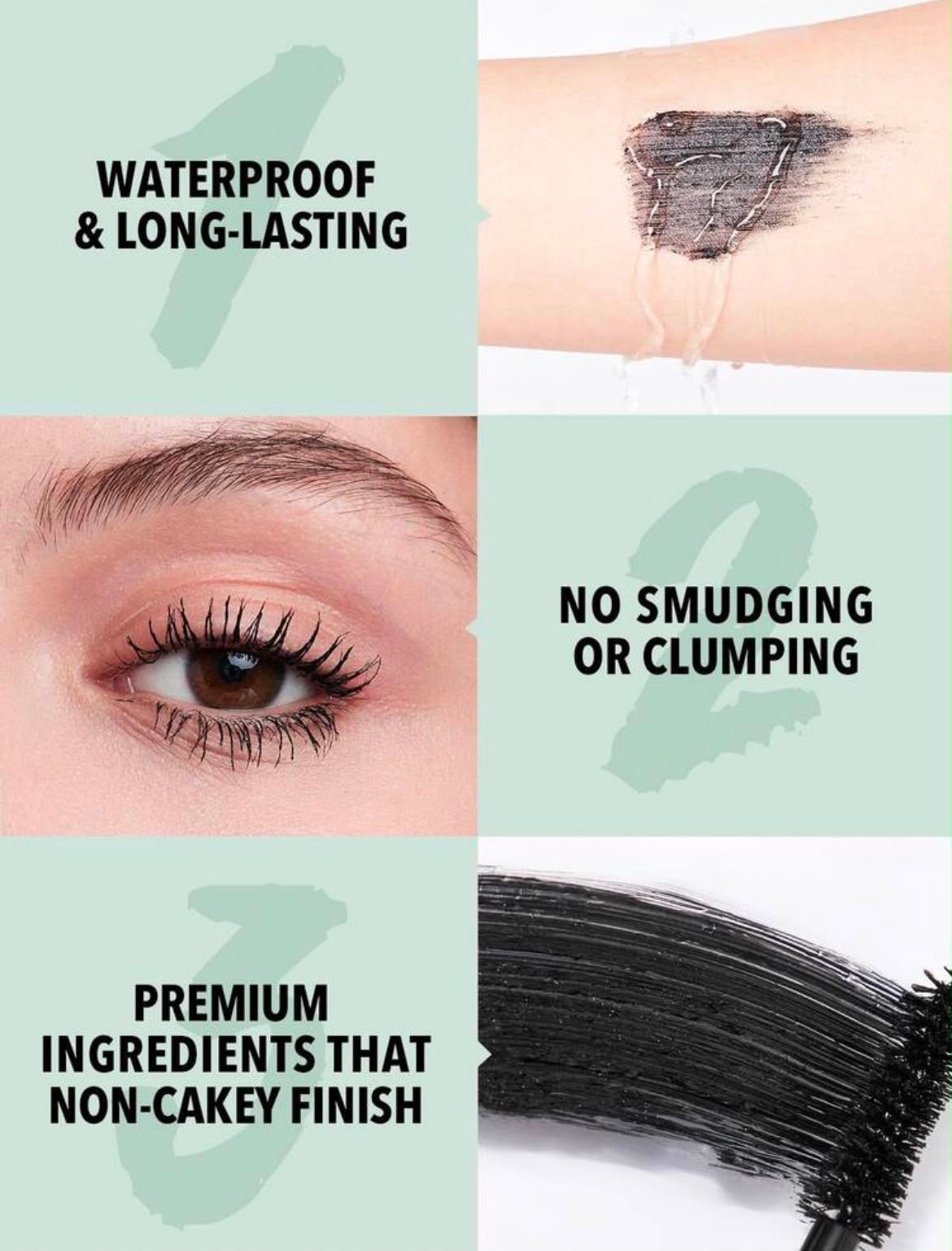 SHEGLAM All-In-One Volume & Length Mascara - BLACK WATERPROOF