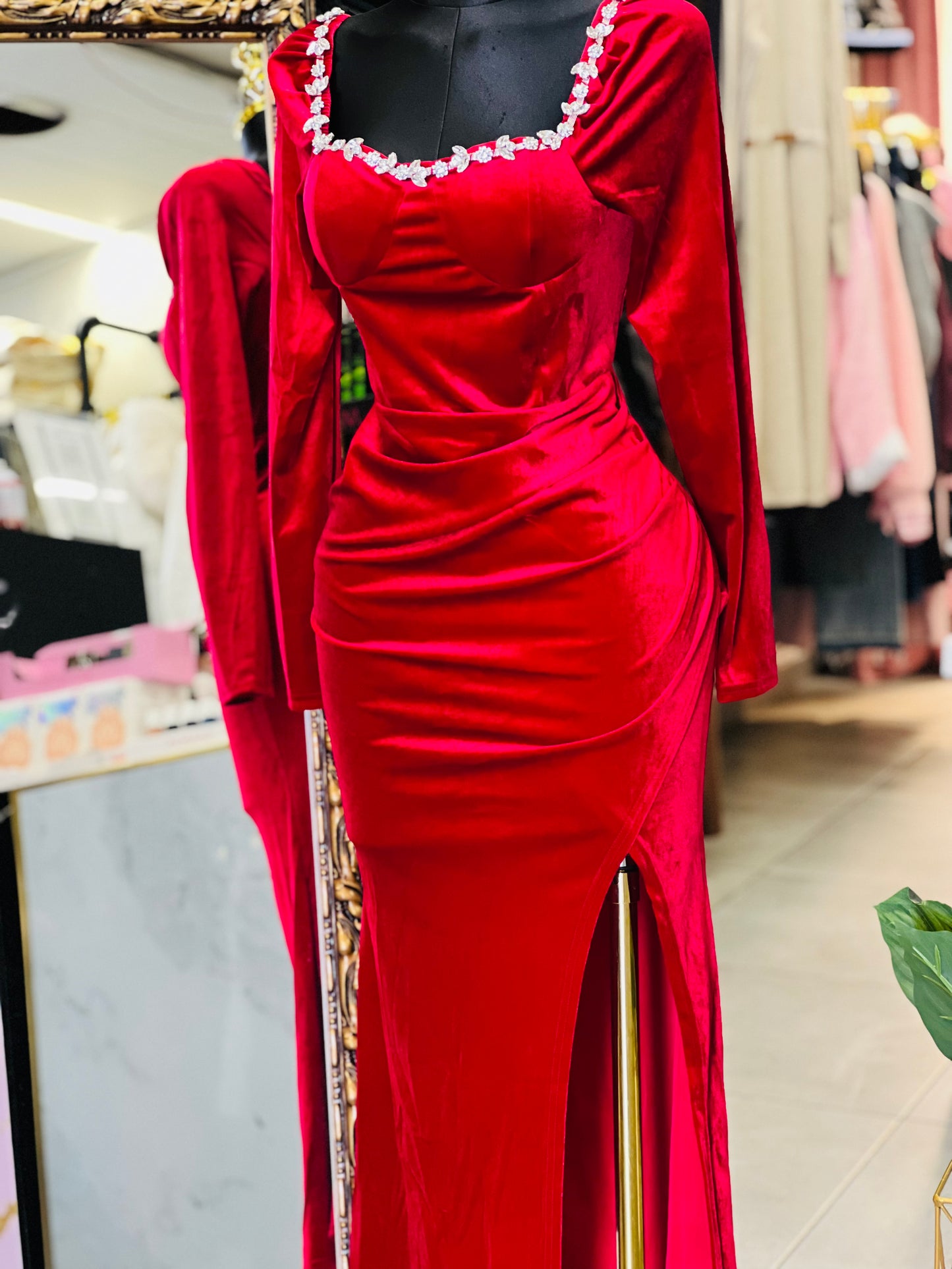 Velvet dress high Quality