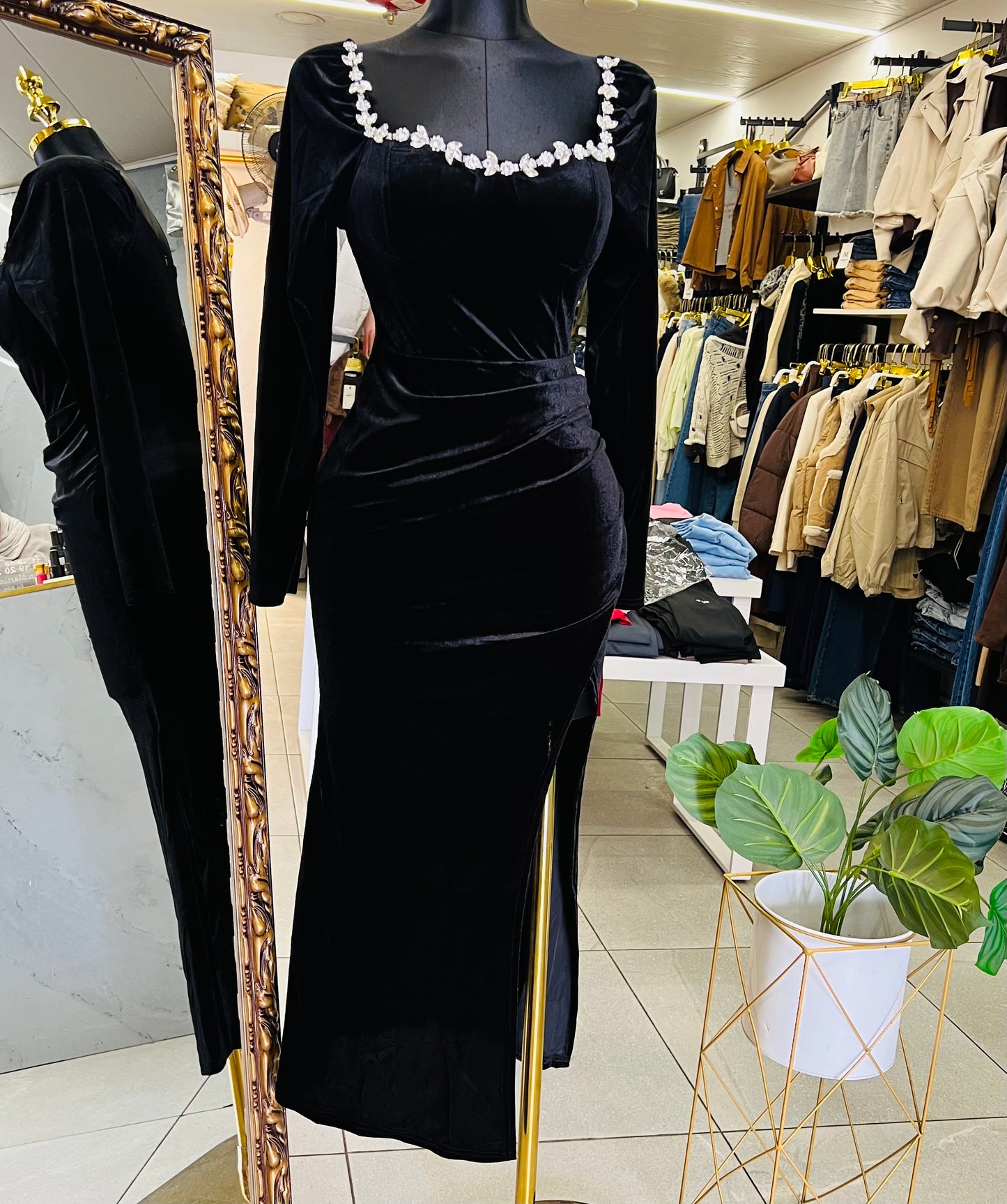 Velvet dress high Quality