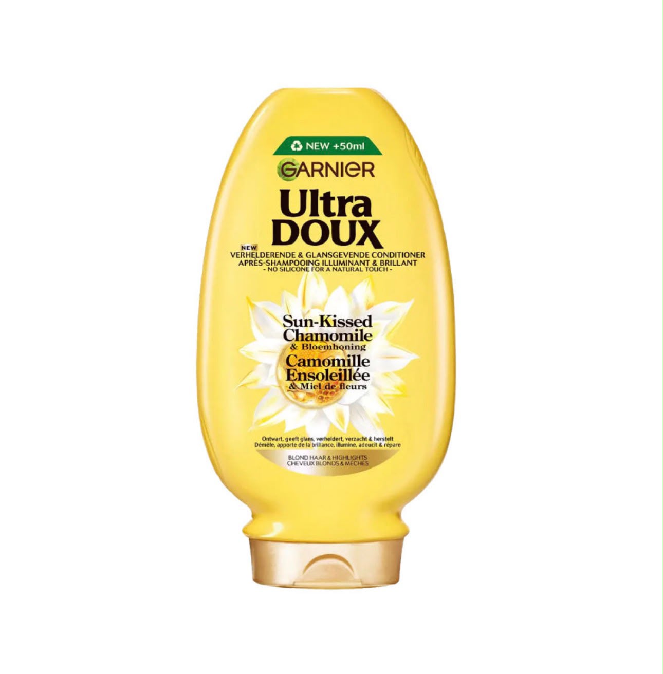 GARNIER
Ultra DOUX
VERHELDERENDE & GLANSGEVENDE CONDITIONER