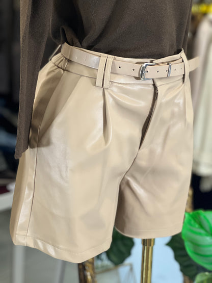 New leather shorts
