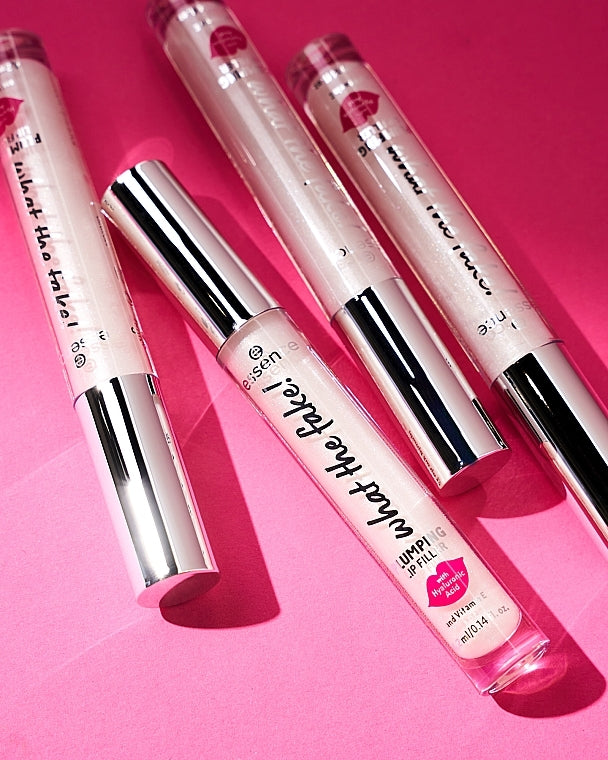 Essence What The Fake! Plumping Lip Filler with Hyaluronic Acid – Volumizing & Hydrating Gloss .