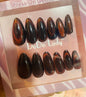 Fake nails 12 pieces with plastic glue