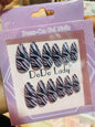 Fake nails 12 pieces with plastic glue