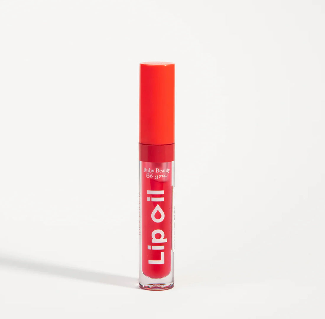Ruby Beauty Lip Oil – Hydrating Gloss with Plant-Based Formula