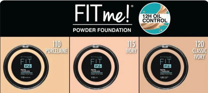 MAYBELLINE FIT ME POWDER FOUNDATION 12H oil control