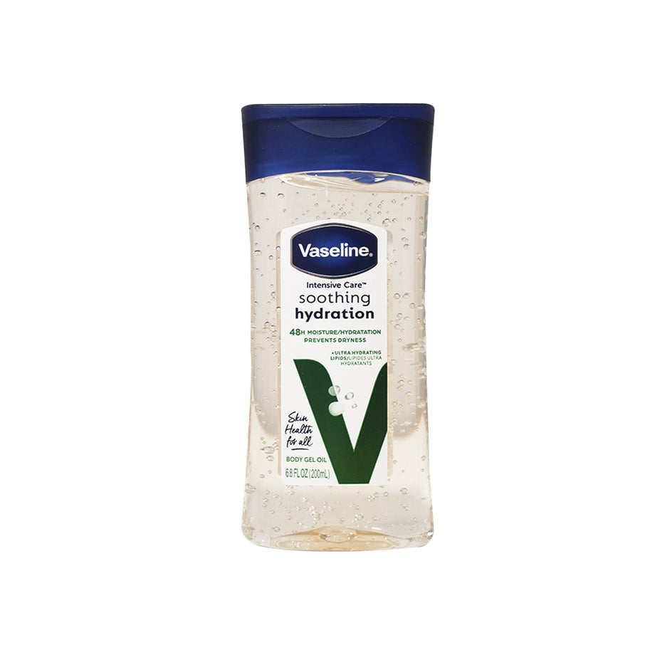 VASELINE INTENSIVE CARE BODY GEL OIL SOOTHING HYDRATION 48 H MOISTURE PREVENT DRYNESS