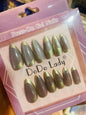 Fake nails 12 pieces with plastic glue
