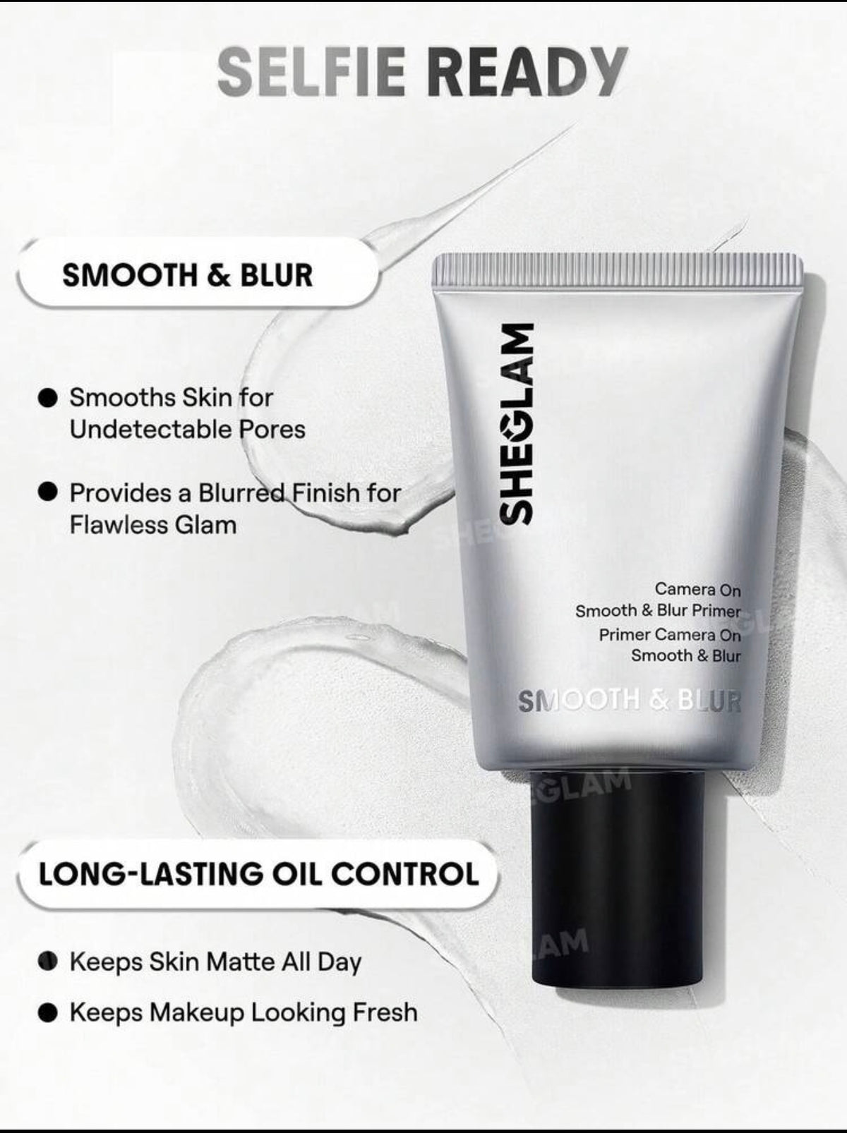 SHEGLAM Camera On Smooth & Blur Primer
Translucent – 30g