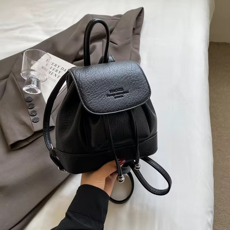 Leather backpack
