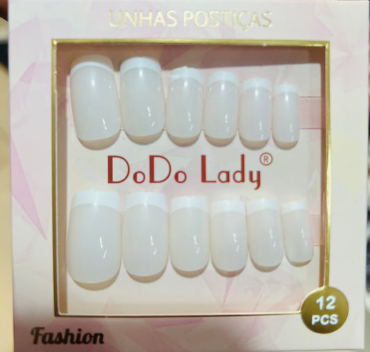 Fake nails 12 pieces with plastic glue