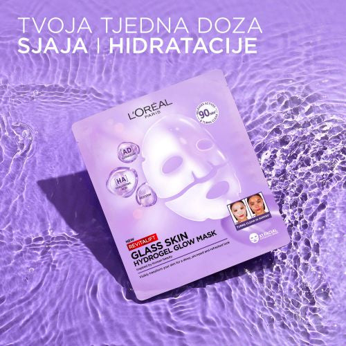 L'oreal REVITALIFT GLASS SKIN HYDROGEL GLOW MASK