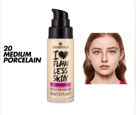 I love flaw less skin foundation 20 medium porcelain