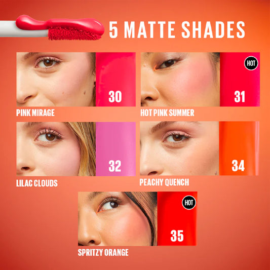 MAYBELLINE, NEW YORK SUNKISSER 12H LONGWEAR MULTI-USE MATTE LIQUID BLUSH BRONZER