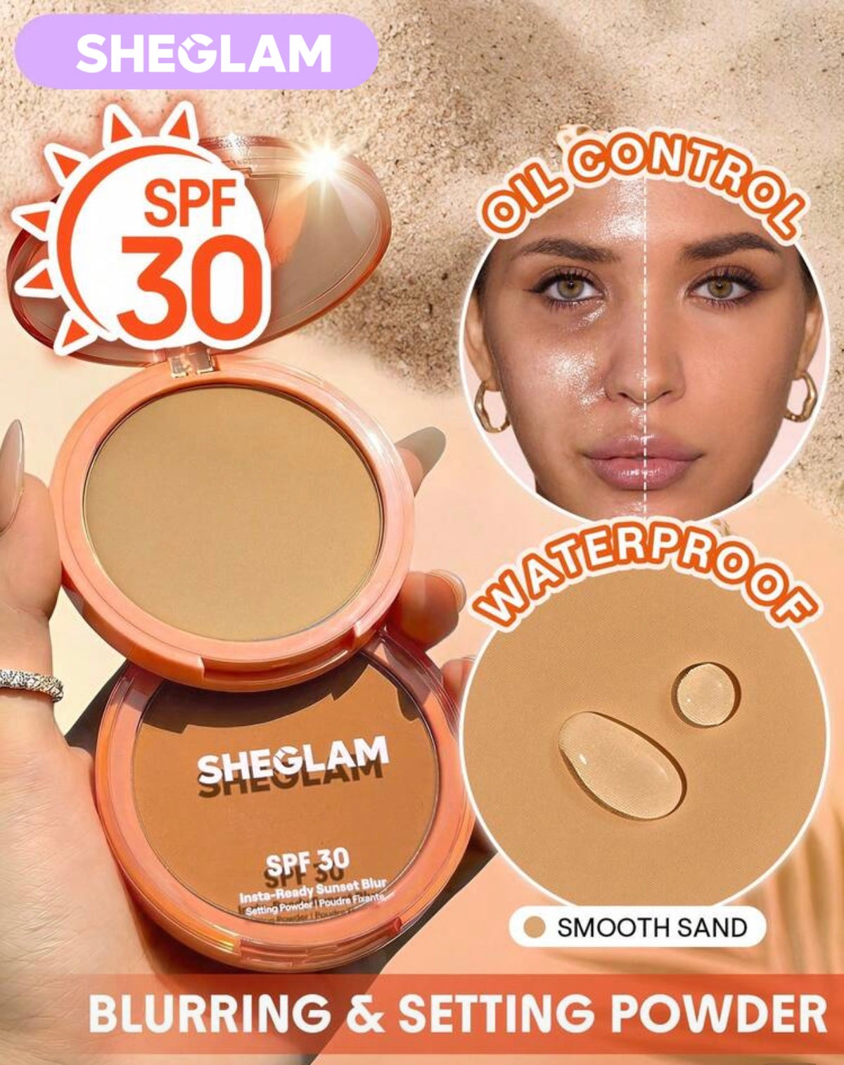 SHEGLAM Insta-Ready Sunsoft Blur Setting powder spf 30