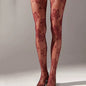 Foreign Trade Cross-Border European and American Pantyhose Fishnet Stockings Fashionable Girls Sexy Tattoo Lace Body Jacquard Lace Cut Out