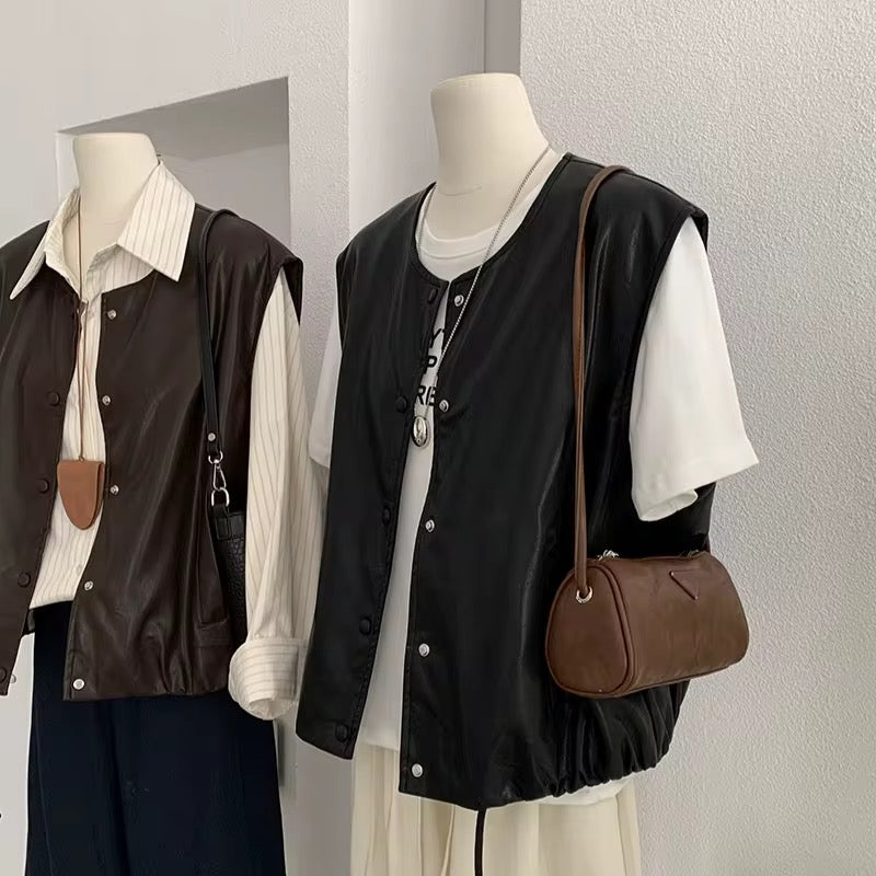 Leather vest